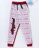 Eteenz Full Length Lounge Pant Magical Print - White Red