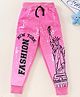 Eteenz Full Length Lounge Pant New York Fashion Print - Pink