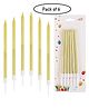 Party Anthem Metallic Candle Gold - Pack of 6 