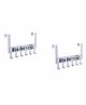 Syga Over The Door 6 Hooks Hanger Pack of 2 - White