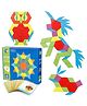 Yamama Wooden Geometric Manipulative Shape Puzzle Multicolor - 130 Pieces