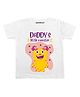 KNITROOT Half Sleeves Little Monster Print T-Shirt  - White