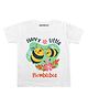 KNITROOT Half Sleeves Nani Little Print Tee  - White