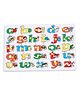 Baybee Wooden English Alphabet and Object Match Knob & Peg Puzzle - 27 Pieces