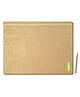Baybee Wooden Tamil Consonants Tracing Board - Brown