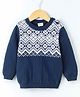 Babyhug Full Sleeves 100% Organic Pullover Sweater - Blue