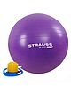 Strauss Anti Burst Gym Ball With Foot Pump - Purple