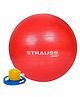 Strauss Anti Burst Gym Ball With Foot Pump - Red