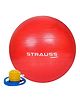 Strauss Anti Burst Gym Ball With Foot Pump - Red