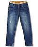 Tales and Stories Rugged Full Length Solid Joggers - Blue