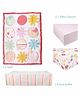 Baby Moo Embroidered Crib Set Pack of 4 - Pink