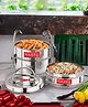 Hazel Stainless Steel Lunch Container Pack Of 3 - 430 ml 470 ml 530 ml
