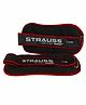 Strauss Ankle Weights for Exercise & Fitness|Adjustable Round Belt Design|Leg Weights for Strength Training,Walking Running, Jogging,Exercise & Gym Workout|Comfortable & Durable |1.5Kg(Each)(Red Pair)