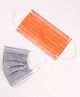 FROGGY 3ply Pack Of 50 Masks - Grey & Orange