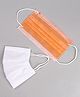FROGGY 3ply Pack Of 50 Masks - Orange & White 