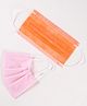 FROGGY 3ply Pack Of 50 Masks - Pink & Orange