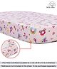Babyhug Premium 100% Cotton Fitted Crib Sheet Castle Print Regular - Pink