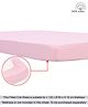 Babyhug Premium 100% Cotton Fitted Crib Sheet Pin Dots Regular - Peach