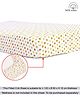 Babyhug Premium 100% Cotton Fitted Crib Sheet Polka Dots Regular - Multicolor