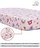 Babyhug Premium 100% Cotton Fitted Crib Sheet Castle Print Large - Pink| Gentle on Babies Skin| Cozy Sleeping Environment| Versatile Use| 100% Cotton| Elastic Borders| Machine Washable