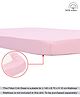 Babyhug Premium 100% Cotton Fitted Crib Sheet Pin Dots Large - Peach| Gentle on Babies Skin| Cozy Sleeping Environment| Versatile Use| 100% Cotton| Elastic Borders| Machine Washable