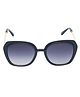 Spiky 100% UV Protection Square Shape Sunglasses - Black