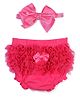 Lovespun Attractive Diaper Cover & Headband Set - Pink