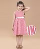 Hola Bonita Dress with Different Stripe Directions - Red