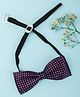 Arendelle Satin Printed Bow Tie - Purple