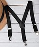 Arendelle Solid Suspenders - Black