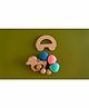 Rocking Potato Beech Wood Duck & Car Shaped Rattle Teether Pack of 2 - Beige