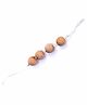 Rocking Potato Beech Wood Beaded Rattle Teether - Beige