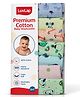 LuvLap Hosiery Cotton Premium Baby Washcloth for Newborns, Washable & Reusable, Absorbent, Extra Soft Towels, Giraffe Print, Pack of 7 (Multicolor)