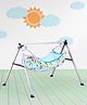 Foldable Cradle With U  Hammock - Blue