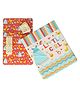 Tatvaristam Cotton Reversible Bedding Set - Red Blue