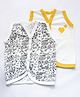 Yellow Doodle Organic Vest - Set of 2 - Yellow Black