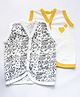 Yellow Doodle Organic Vest - Set of 2 - Yellow Black