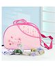 Baby Moo Floral Diaper Bag - Pink