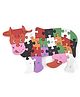 Tinykart Cow Alphanumeric Jigsaw Puzzle Multicolor - 26 Pieces