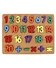 Tinykart Wooden Board with Numbers  Multicolor - 25 Pieces