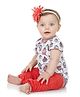 juDanzy Cupcake Print Onesie - Purple