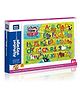 Mini Leaves 35 Pieces Wooden ABCD Alphabet Puzzle with Wooden Tray