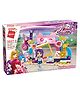 QMAN Photo Wall Backdrop Building Blocks Multicolor - 116 Pieces