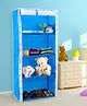 Single Door Multipurpose Collapsible Wardrobe with 4 Layer - Blue