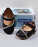 Cute Walk by Babyhug Sequin Embellished Belly Shoes - Black
