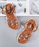 Cute Walk by Babyhug Sandals - Brown