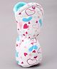 Mee Mee Protective Bottle Cover Heart Print - Fits 250 ml White