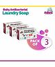 Adore Baby Anti-bacterial Laundry Soap Pack of 3 Pieces - 125 gm Each 