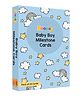 Zooplay India Baby Boy Milestone Cards Pack of 24 - Multicolor 