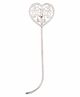 Osasbazaar Sterling Silver Delicate Heart Bookmark -  Silver